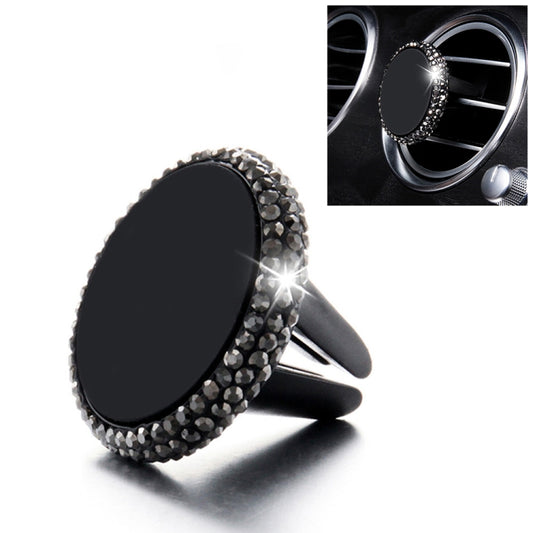 Car Diamond Magnetic Air Outlet Mobile Phone Holder(Black) - Car Holders by PMC Jewellery | Online Shopping South Africa | PMC Jewellery