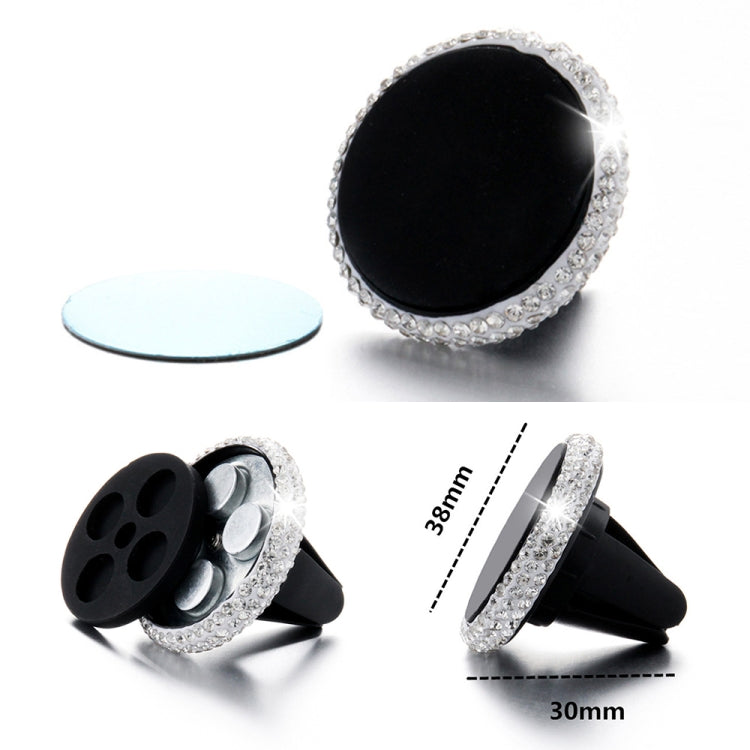 Car Diamond Magnetic Air Outlet Mobile Phone Holder(White) - Car Holders by PMC TechLife | Online Shopping South Africa | PMC TechLife