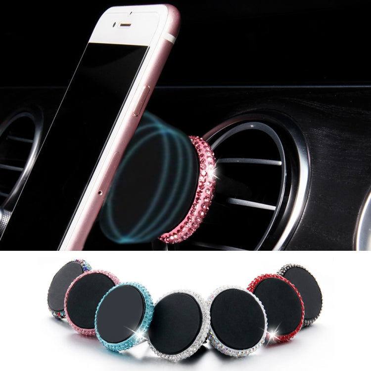 Car Diamond Magnetic Air Outlet Mobile Phone Holder(White) - Car Holders by PMC TechLife | Online Shopping South Africa | PMC TechLife
