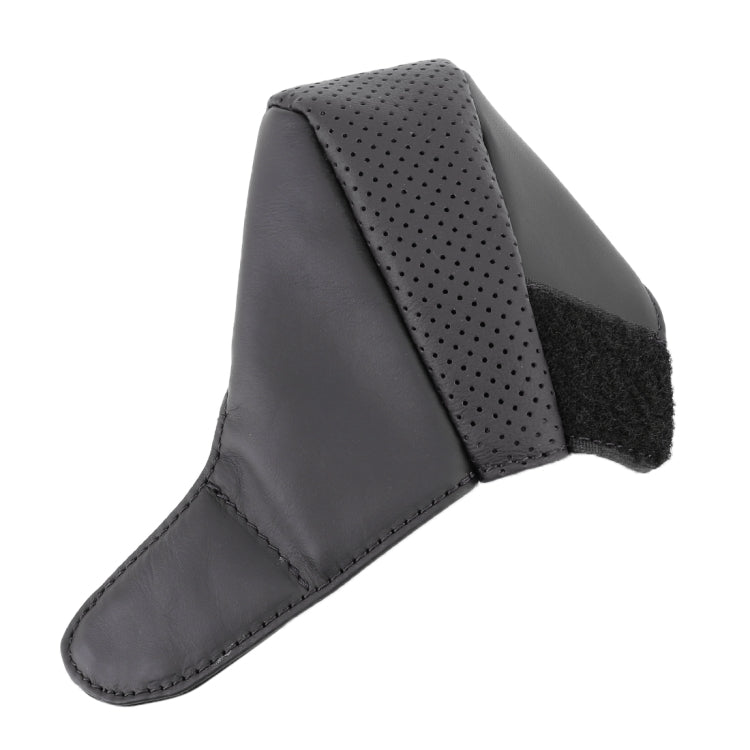 Universal Nonslip Breathable Genuine Leather Car Gear Shift Knob Cover(Black) - Shift Knob by PMC TechLife | Online Shopping South Africa | PMC TechLife | Buy Now Pay Later Mobicred