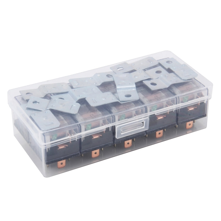 10 PCS JD-1912 80 AMP 12V Waterproof Car Auto Four Plugs Relay with Warning Light - Relays by PMC Jewellery | Online Shopping South Africa | PMC Jewellery