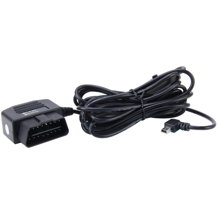 Car Auto 16Pin OBDII Charging Cable Mini 5 Pin USB Power Adapter with Switch Button for GPS Tablet E-dog Phone, Cable Length: 3.4m - DIY Modified Charger by PMC TechLife | Online Shopping South Africa | PMC TechLife