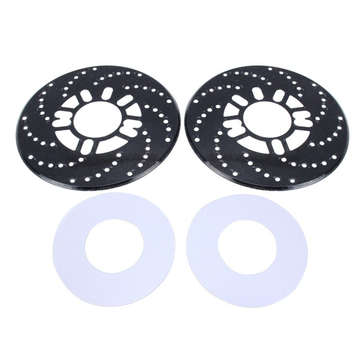 2 PCS Universal Aluminium Auto Car Wheel Disc Brake Racing Decorative Cover(Black) - Wheels Tires & Parts by PMC TechLife | Online Shopping South Africa | PMC TechLife