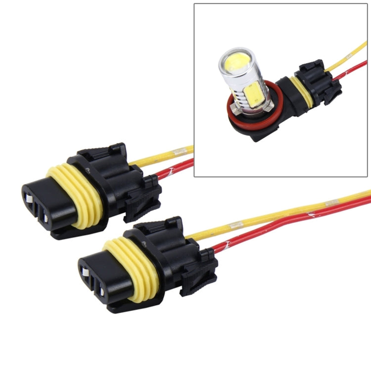 2 PCS H8/H11 Car Auto LED Bulb Socket Holder (No Including Light) - free shipping - PMC TechLife - Order now!