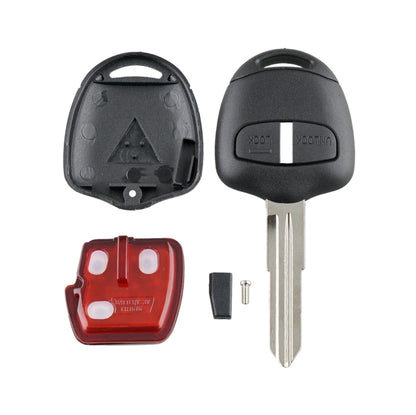 For MITSUBISHI 2 Buttons Intelligent Remote Control Car Key with 46 Chip & Battery & Right Slot, Frequency: 433MHz - Remote Car Key by PMC Jewellery | Online Shopping South Africa | PMC Jewellery