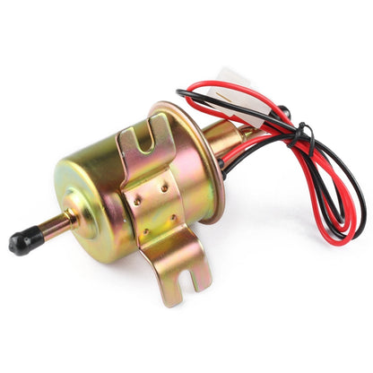 HEP-02A Universal Car 24V Fuel Pump Inline Low Pressure Electric Fuel Pump (Gold) - Engine Fittings by PMC Jewellery | Online Shopping South Africa | PMC Jewellery