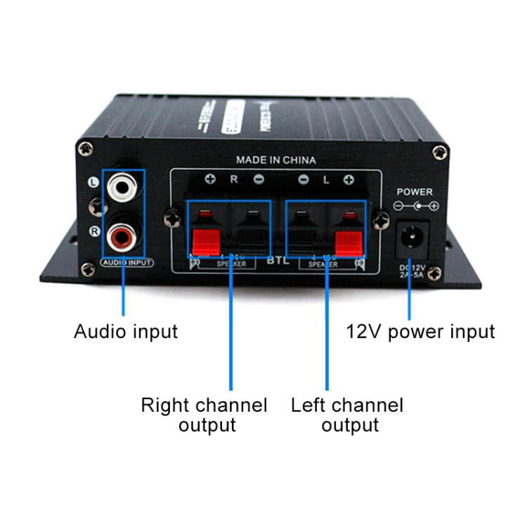 AK170 Car Mini HIFI Amplifier Audio DC 12V - free shipping - PMC TechLife - Order now!