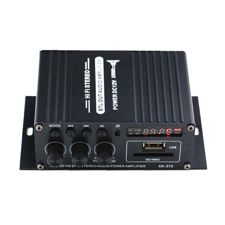 AK370 12V Household / Car Bluetooth HIFI Amplifier Audio with Remote Control - free shipping - PMC TechLife - Order now!