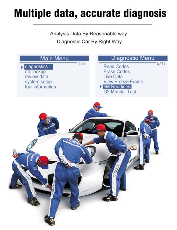 KONNWEI KW309 V309 V310 MS309 Code Reader OBD2 Scanner Diagnostic Tool(Red) - free shipping - PMC TechLife - Order now!