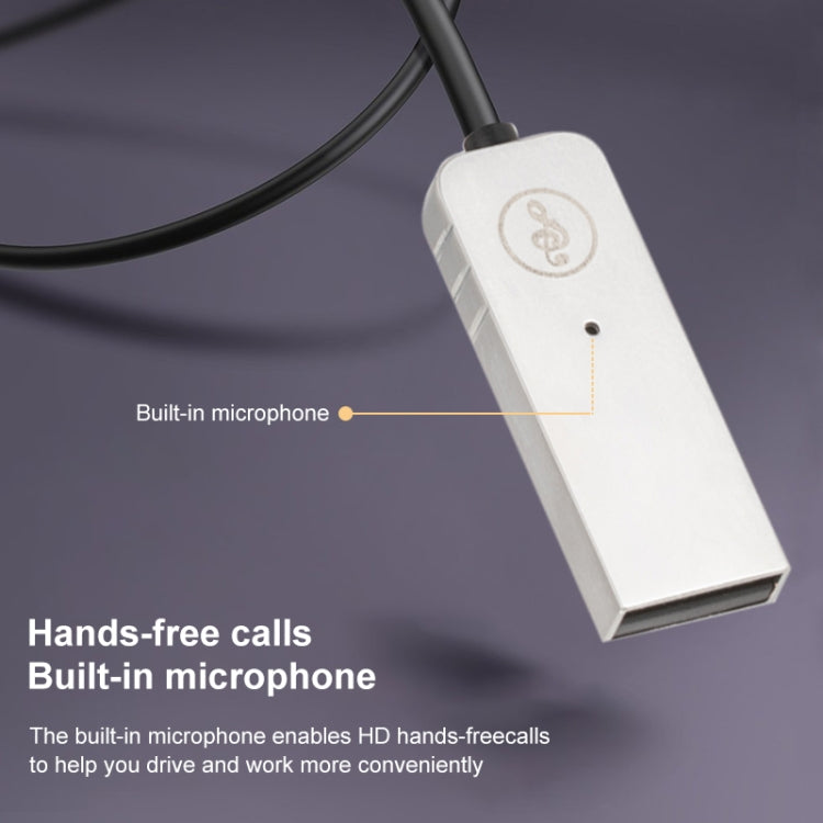 D08 Bluetooth 5.0 USB Wireless Audio Receiver - Audio Receiver Transmitter by PMC TechLife | Online Shopping South Africa | PMC TechLife
