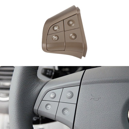 Car Left Side 4-button Steering Wheel Switch Buttons Panel 1648200010 for Mercedes-Benz W164, Left Driving (Coffee) - Car Switches by PMC Jewellery | Online Shopping South Africa | PMC Jewellery