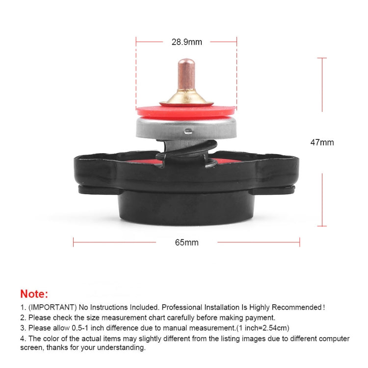 1.8bar Motorcycle Radiator Cap with Temperature Gauge - Tank Covers by PMC TechLife | Online Shopping South Africa | PMC TechLife | Buy Now Pay Later Mobicred
