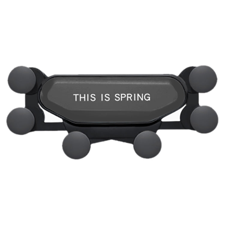 Car Air Outlet Six-claw Gravity Mobile Phone Holder Bracket (Black) - Car Holders by PMC TechLife | Online Shopping South Africa | PMC TechLife