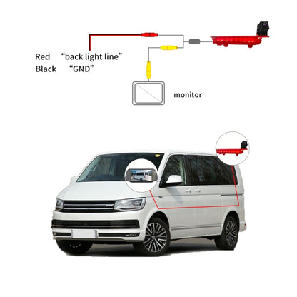 PZ470 Car Waterproof 170 Degree Brake Light View Camera for Volkswagen T5 / T6 2010-2017 - Rear View Cameras by PMC Jewellery | Online Shopping South Africa | PMC Jewellery