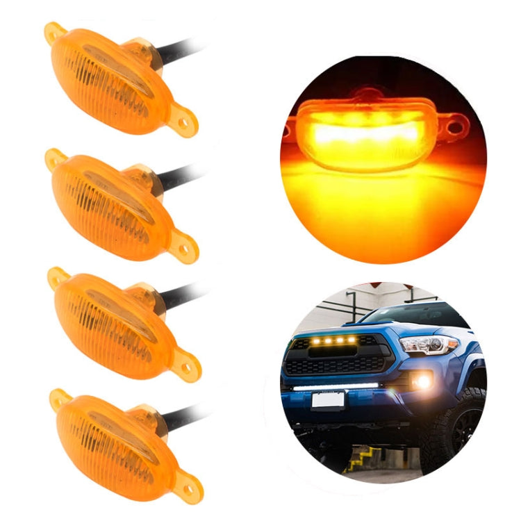 DC12V / 6W 6 in 1 Front Grille Warning Light for Ford Raptor F150 2017-2019 (Yellow) - Warning Lights by PMC TechLife | Online Shopping South Africa | PMC TechLife
