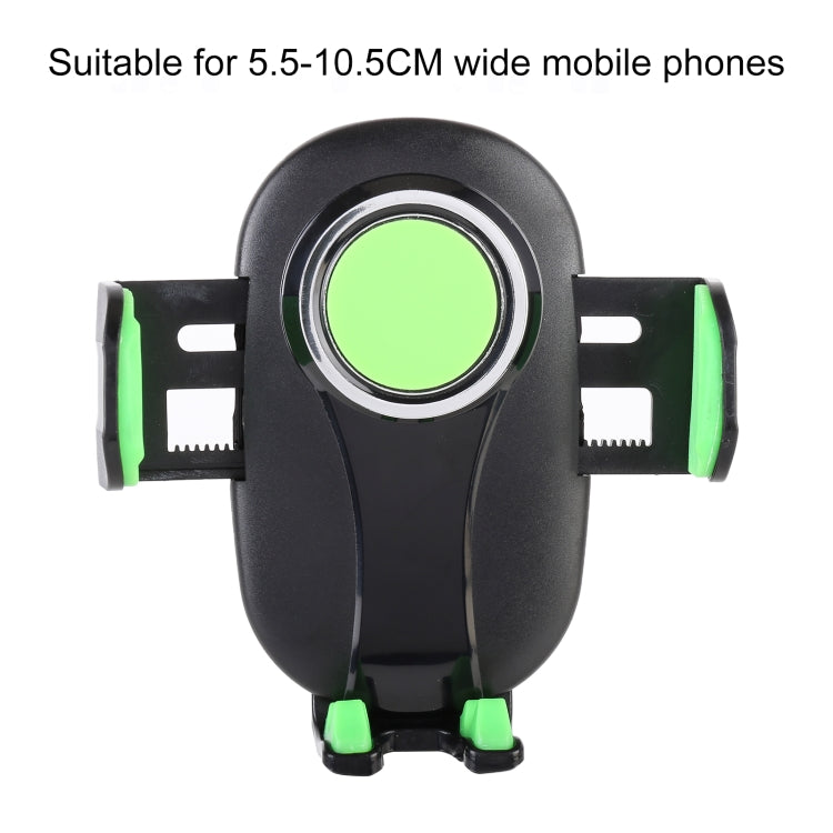 ZP-X0466 Car 360 Degree Rotating Telescopic Folding Round Suction Cup Mobile Phone Holder(Green) - Car Holders by PMC TechLife | Online Shopping South Africa | PMC TechLife