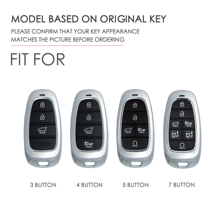 Hallmo Car Cowhide Leather Key Protective Cover Key Case for Hyundai 4-button(Black) - free shipping - PMC TechLife - Order now!