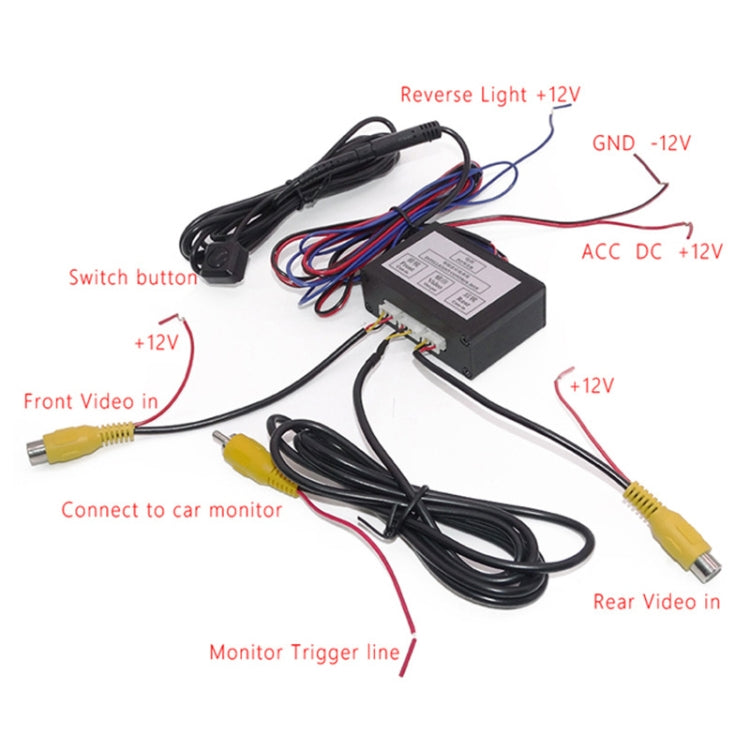 Car Right Blind Spot Camera Reversing Image Switching Front and Rear View Two-way Control Box - Rear View Cameras by PMC Jewellery | Online Shopping South Africa | PMC Jewellery