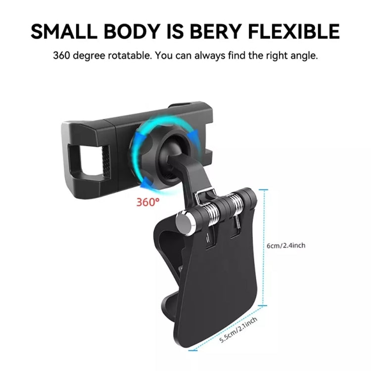Multifunctional Car Sun Visor Rear Seat Mobile Phone Holder (Green) - Car Holders by PMC TechLife | Online Shopping South Africa | PMC TechLife