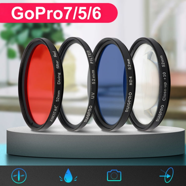 RUIGPRO for GoPro HERO 7/6 /5 Professional 52mm CPL Lens Filter with Filter Adapter Ring & Lens Cap - Lens Filter by RUIGPRO | Online Shopping South Africa | PMC TechLife | Buy Now Pay Later Mobicred