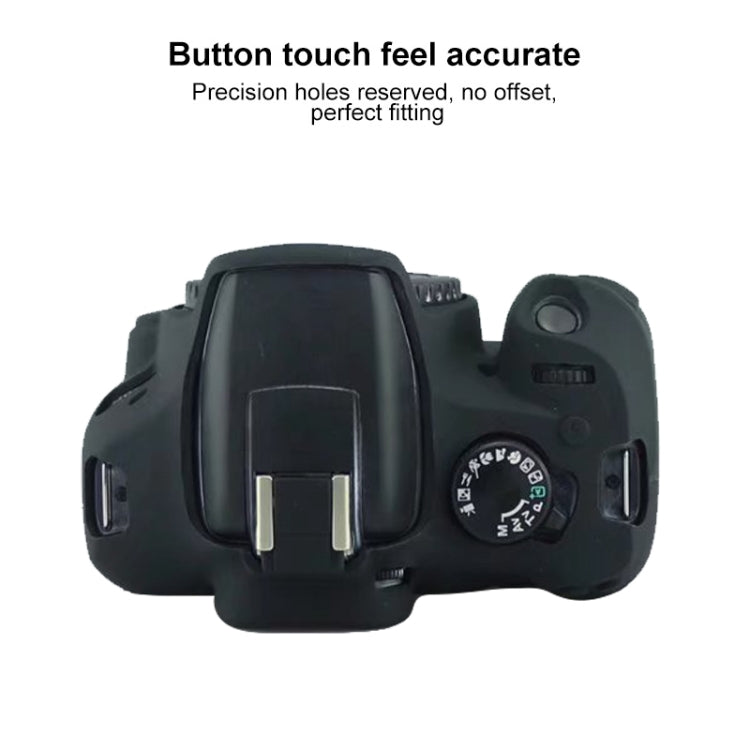 Soft Silicone Protective Case for Canon EOS 2000D (Black) - Protective Case by PMC TechLife | Online Shopping South Africa | PMC TechLife