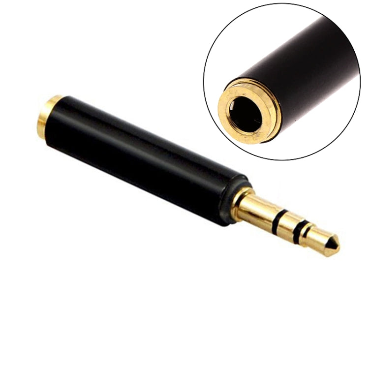 5 PCS 3.5mm Audio 4 Pole Female to 3 Pole Male Microphone Adapter(Black) -  by PMC TechLife | Online Shopping South Africa | PMC TechLife