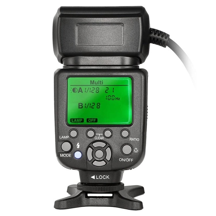 TRIOPO TR-15EX Macro Ring TTL Flash Light with 6 Different Size Adapter Rings For Canon E-TTL(Black) - free shipping - PMC TechLife - Order now!