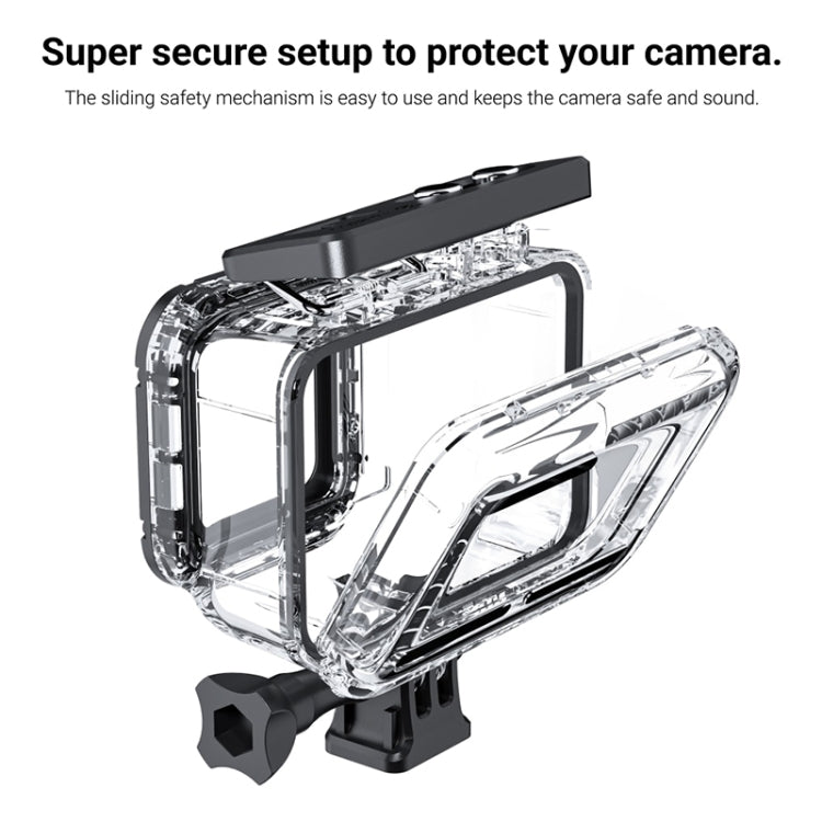60m Underwater Depth Diving Case Waterproof Camera Housing for Insta360 One RS 4K - Case & Bags by PMC TechLife | Online Shopping South Africa | PMC TechLife