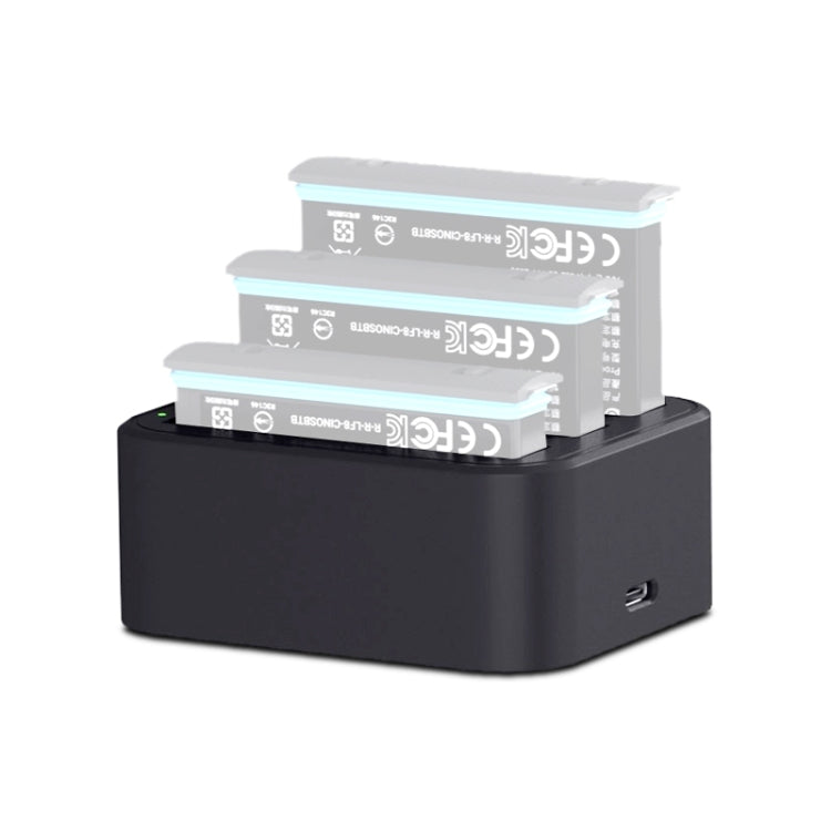 For Insta360 X3 / One X2 Tri-Slot Batteries Fast Charger(Black) - Others by PMC TechLife | Online Shopping South Africa | PMC TechLife