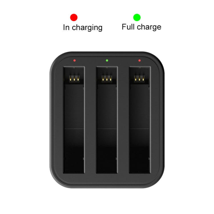 For Insta360 X3 / One X2 Tri-Slot Batteries Fast Charger(Black) - Others by PMC TechLife | Online Shopping South Africa | PMC TechLife