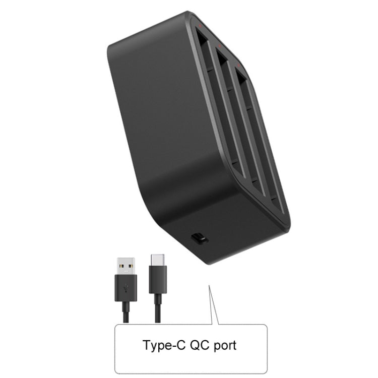 For Insta360 X3 / One X2 Tri-Slot Batteries Fast Charger(Black) - Others by PMC TechLife | Online Shopping South Africa | PMC TechLife