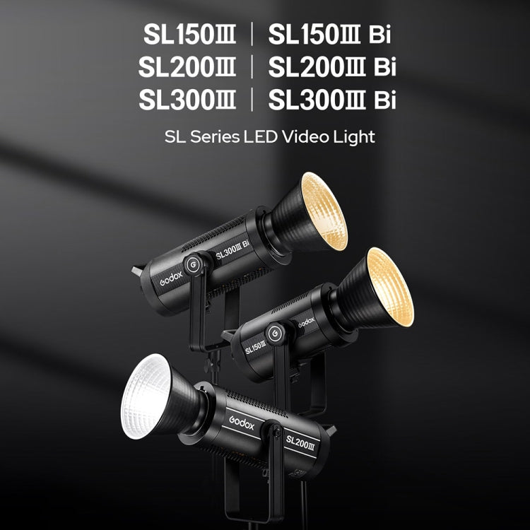 Godox SL300IIIBi 330W Bi-Color 2800K-6500K LED Video Light(EU Plug) - Shoe Mount Flashes by Godox | Online Shopping South Africa | PMC Jewellery | Buy Now Pay Later Mobicred