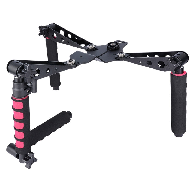 YELANGU D6-2 Rig I Multifunctional Handles Camera Shoulder Mount for DSLR Camera / Video Camera(Red) - Shoulder Mount by YELANGU | Online Shopping South Africa | PMC Jewellery | Buy Now Pay Later Mobicred