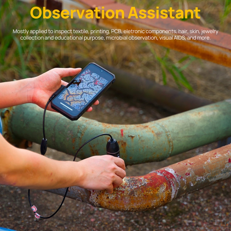 Ulefone uSmart C01 Wired Digital Microscope for Ulefone Armor 18 Series / 9 / 9E & Power Armor 16 Series / 13 / Armor Pad(Black) - free shipping - PMC TechLife - Order now!