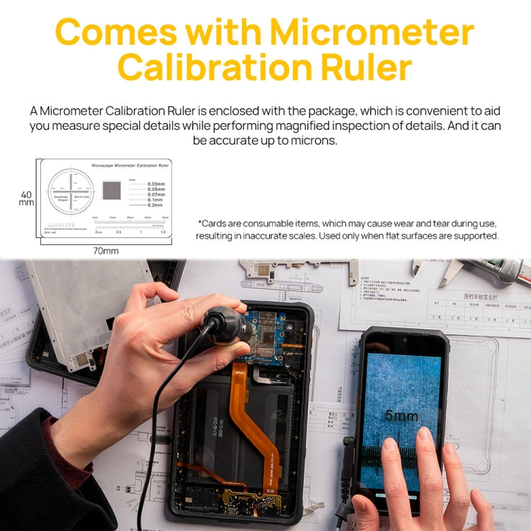 Ulefone uSmart C01 Wired Digital Microscope for Ulefone Armor 18 Series / 9 / 9E & Power Armor 16 Series / 13 / Armor Pad(Black) - free shipping - PMC TechLife - Order now!