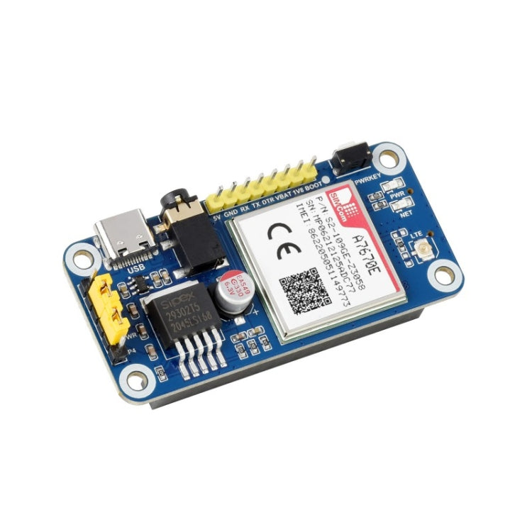 Waveshare Multi Band 2G GSM / GPRS LBS A7670E LTE Cat-1 HAT for Raspberry Pi, for Europe, Southeast Asia, West Asia, Africa, China, South Kor - Modules Expansions Accessories by WAVESHARE | Online Shopping South Africa | PMC Jewellery | Buy Now Pay Later Mobicred