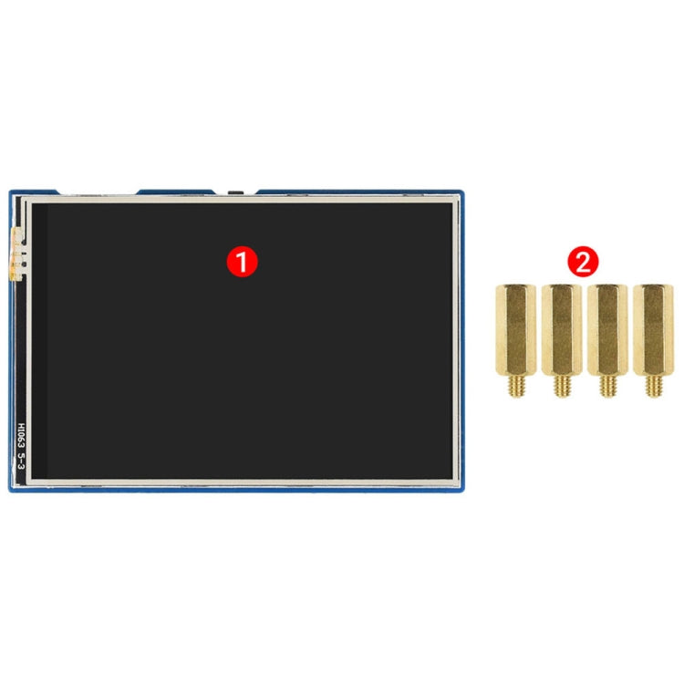 WAVESHARE 3.5 inch 65K Colors 480 x 320 Touch Display Module for Raspberry Pi Pico, SPI Interface - free shipping - PMC TechLife - Order now!