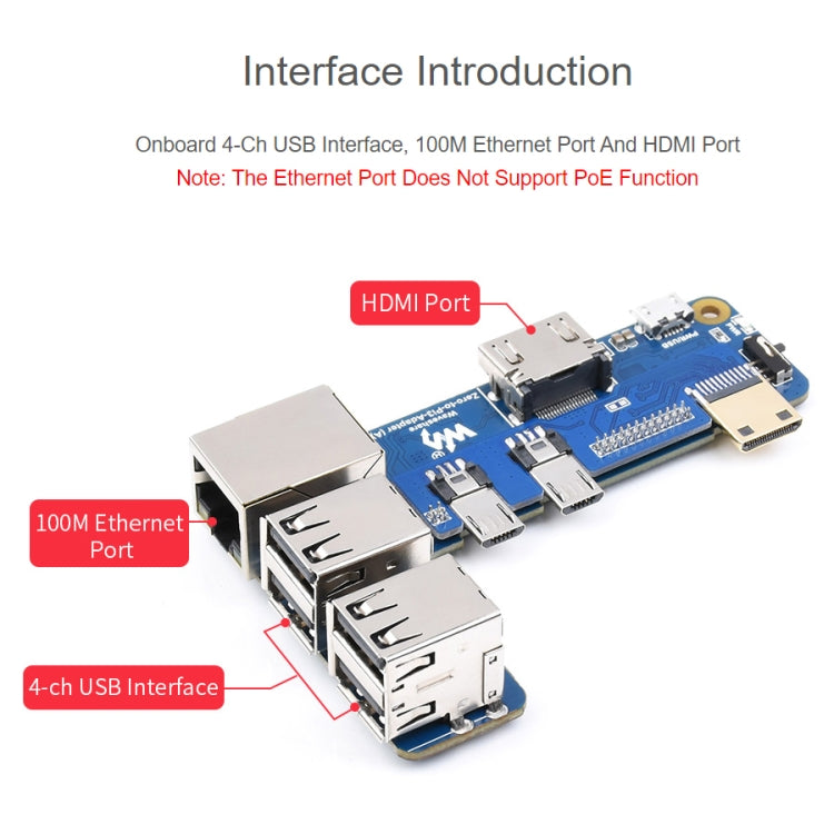 Waveshare Raspberry Pi Zero To 3B Adapter for Raspberry Pi 3 Model B/B+ - free shipping - PMC TechLife - Order now!