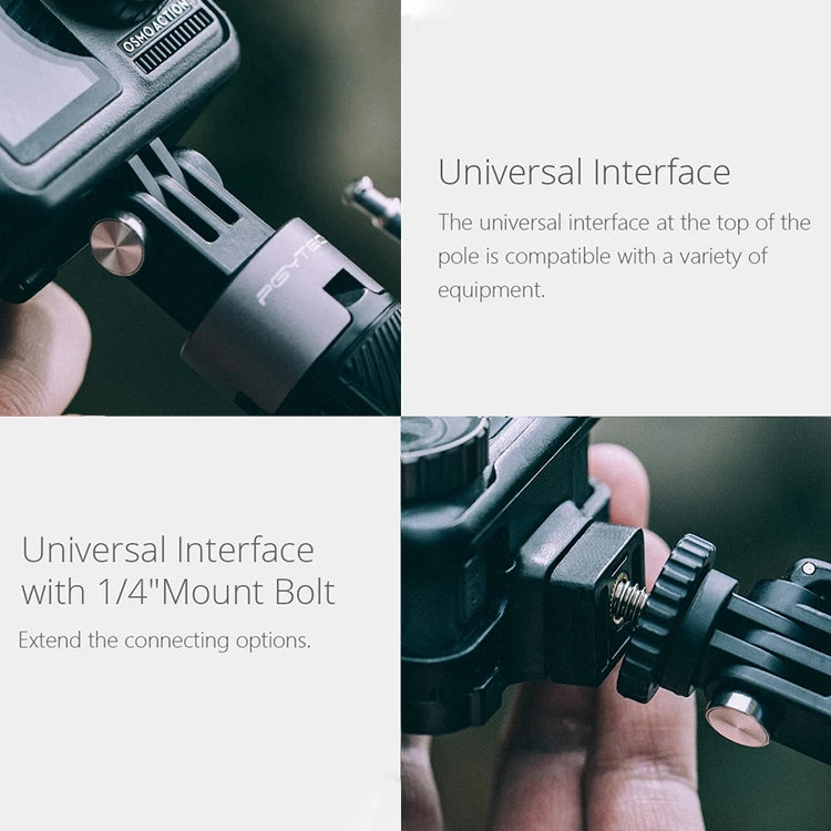 PGYTECH P-GM-117 Action Camera Tripod Extension Selfie Stick for DJI Osmo Action(Black) - free shipping - PMC TechLife - Order now!