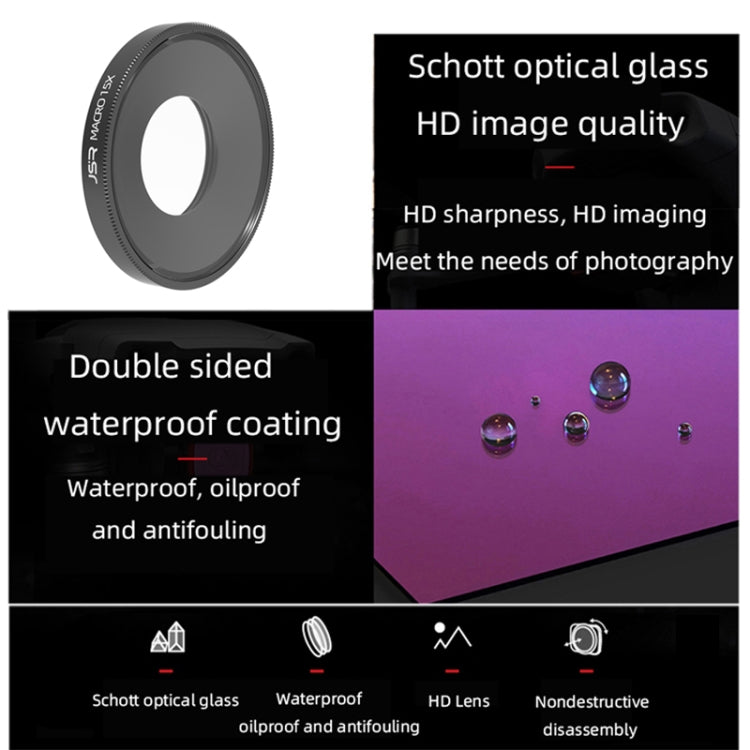 JSR 15X Macro Lens Filter For DJI Osmo Action 3 - free shipping - PMC TechLife - Order now!