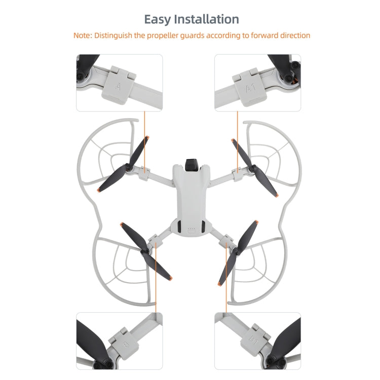 For DJI Mini 3 Sunnylife Drone Propeller Protective Guard Anti-collision Ring (Grey) - free shipping - PMC TechLife - Order now!