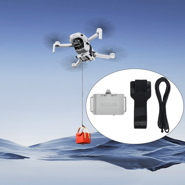 For DJI Mini 2 / Mini 2 SE / Mini 3 / Pro STARTRC Air-Dropping System Thrower Parabolic Bracket (Grey) - free shipping - PMC TechLife - Order now!