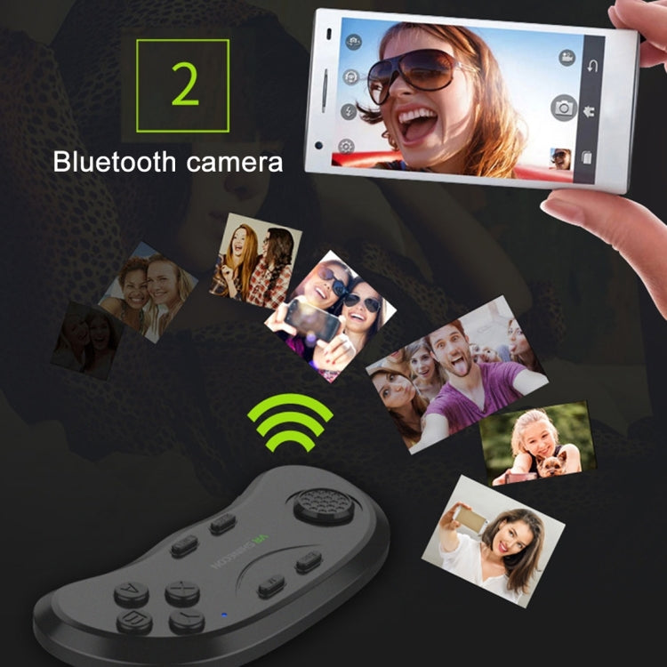 VR Shinecon 3D Movie Games Virtual Reality Glasses Bluetooth Remote Controller Gamepad(Black) - VR Accessories by PMC TechLife | Online Shopping South Africa | PMC TechLife | Buy Now Pay Later Mobicred