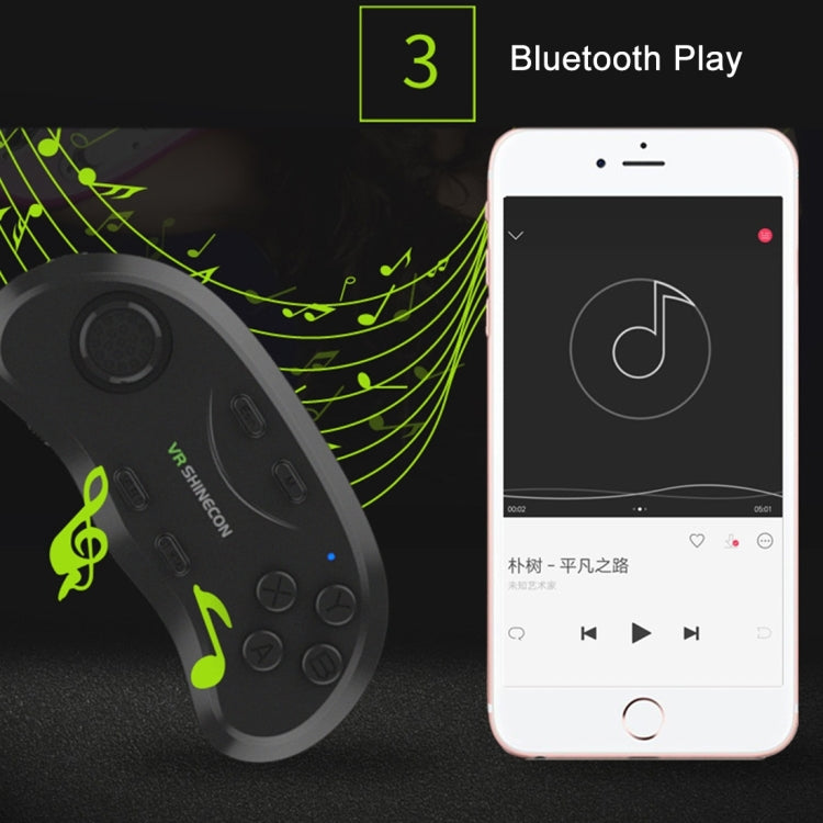 VR Shinecon 3D Movie Games Virtual Reality Glasses Bluetooth Remote Controller Gamepad(Black) - VR Accessories by PMC TechLife | Online Shopping South Africa | PMC TechLife | Buy Now Pay Later Mobicred
