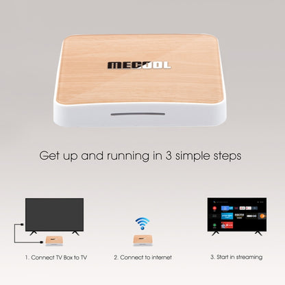 MECOOL KM6 4K Smart TV BOX Android 10.0 Media Player with Remote Control, Amlogic S905X4 Quad Core ARM Cortex A55, RAM: 4GB, ROM: 64GB, Support WiFi, Bluetooth, Ethernet, UK Plug - Amlogic S905 by MECOOL | Online Shopping South Africa | PMC Jewellery