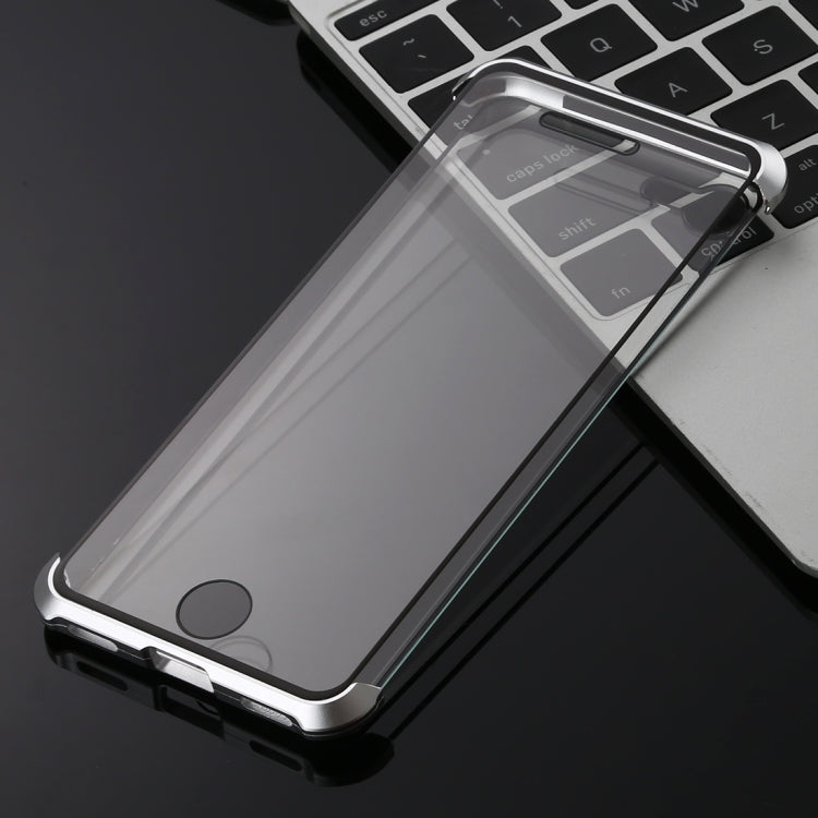 Ultra-Thin Angular Frame Magnetic Absorption Double-Sided Tempered Glass Shell for iPhone 8(Silver) - More iPhone Cases by NILLKIN | Online Shopping South Africa | PMC TechLife