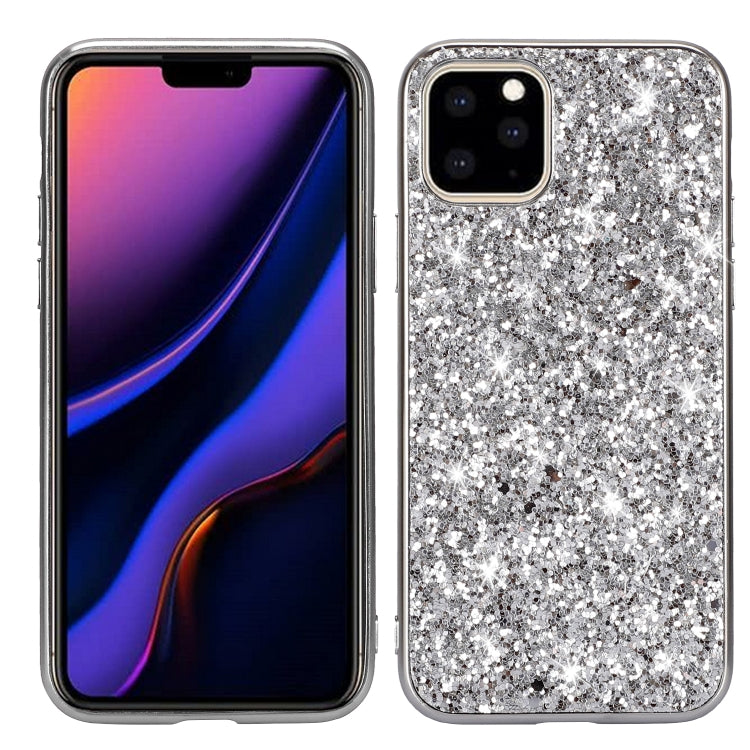 Glitter Powder Shockproof TPU Protective Case for iPhone 11 Pro Max(Silver) - free shipping - PMC TechLife - Order now!