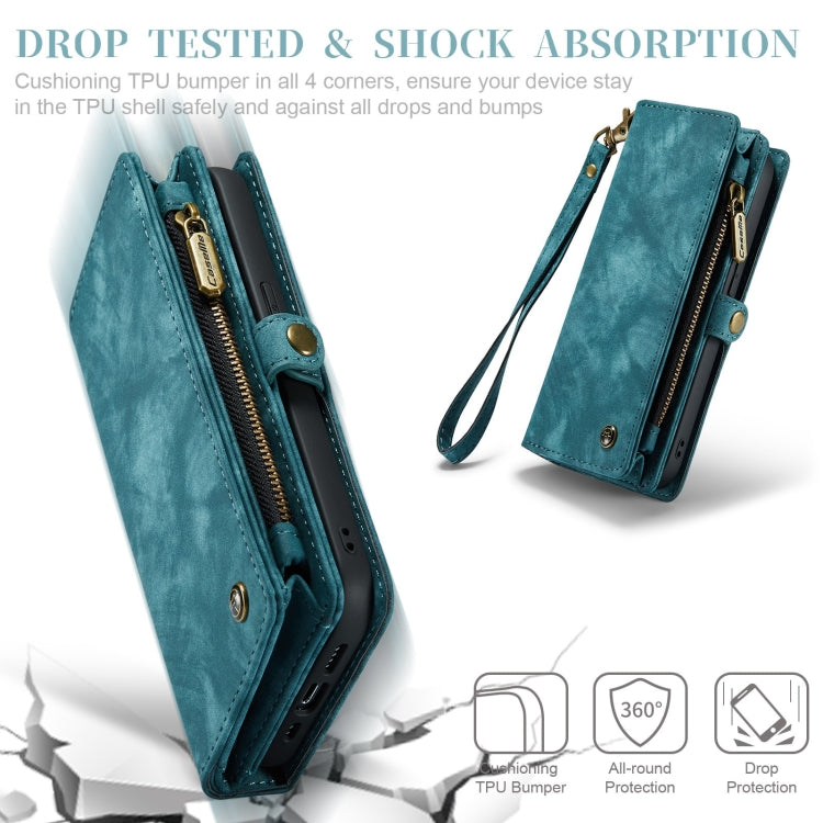 For iPhone 11 CaseMe-008 Detachable Multifunctional Horizontal Flip Leather Case with Card Slot & Holder & Zipper Wallet & Photo Frame (Blue) - iPhone 11 Cases by CaseMe | Online Shopping South Africa | PMC Jewellery | Buy Now Pay Later Mobicred