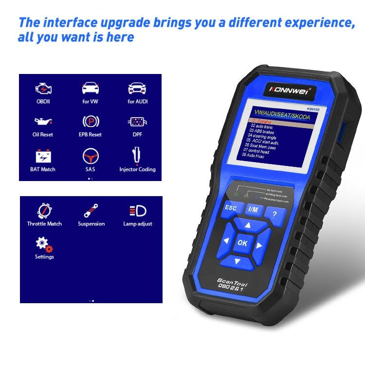 KONNWEI KW450 Car 2.8 inch TFT Color Screen Battery Tester Support 2 Languages / System  XP WIN7 WIN8 WIN10 - free shipping - PMC TechLife - Order now!