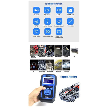 KONNWEI KW450 Car 2.8 inch TFT Color Screen Battery Tester Support 2 Languages / System  XP WIN7 WIN8 WIN10 - Code Readers & Scan Tools by KONNWEI | Online Shopping South Africa | PMC Jewellery | Buy Now Pay Later Mobicred